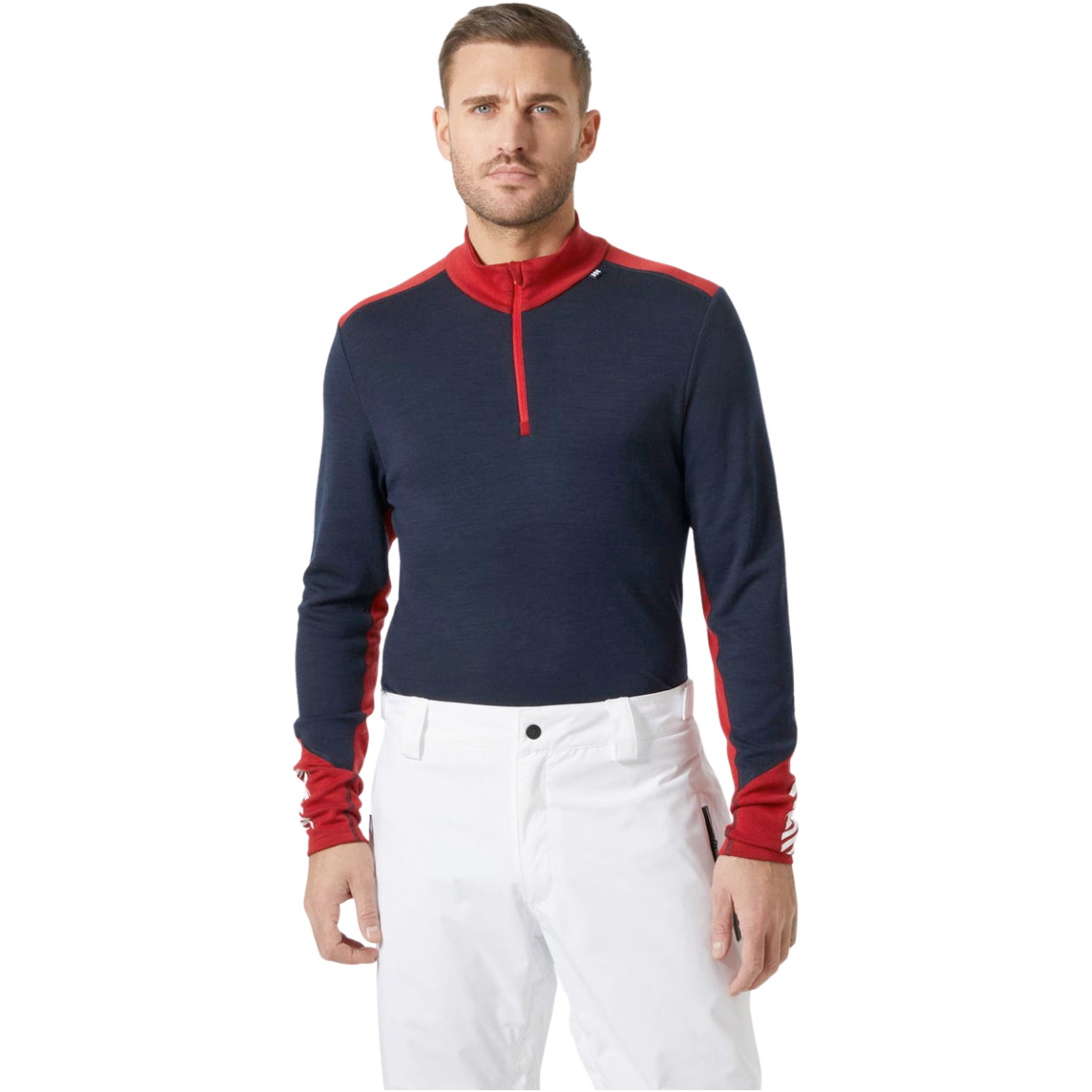 2025 Helly Hansen Mens Lifa Merino Midweight Half Zip Base Layer 49363 - Navy